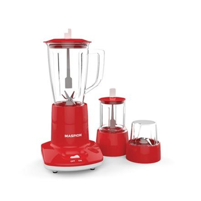 Maspion Blender Gelas Kaca 3in1 1 Liter - MT1263GL | MT-1263 GL - Merah 